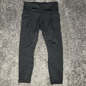 Members Mark Woman's Compression Ankle Leggings‎ Side Pockets Black Size L